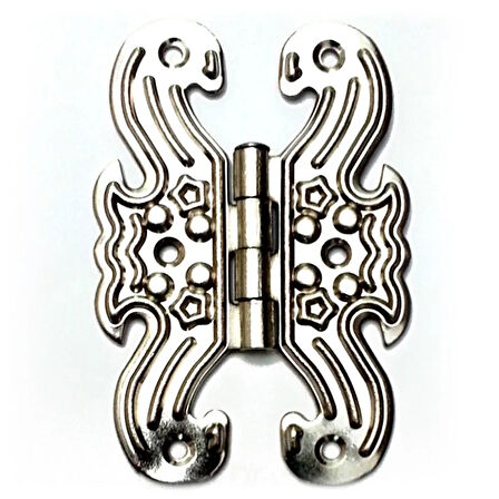 Dekoratif Sac Menteşe - Büyük, Nikel, 100 Adet