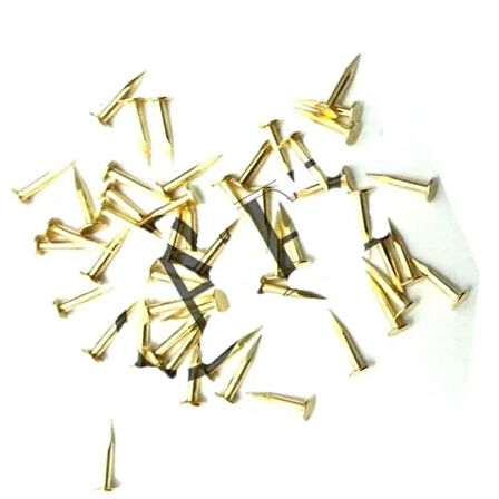 Klips, Menteşe, Ayağı Çivisi 7Mm Çelik - Sarı 100Gr