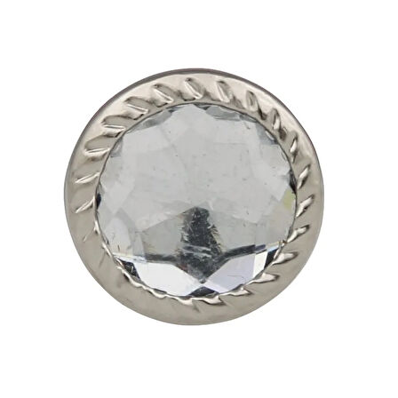 Dekoratif Parlak Taşlı Kabara Raptiye 17 Mm - 50