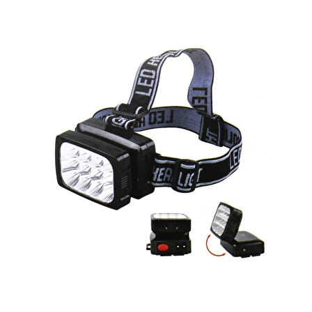 12 Ledli Güçlü Şarjlı Kafa Lambası -064