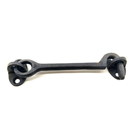 Antika Tarz Dekoratif Pirinç Çengeli - 13Cm, Oksit