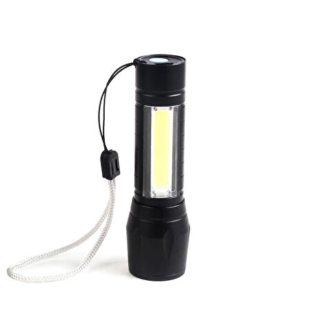 Mini Çok Güçlü Şarjlı El Feneri (Xpe-Cob Led ) Wt-030