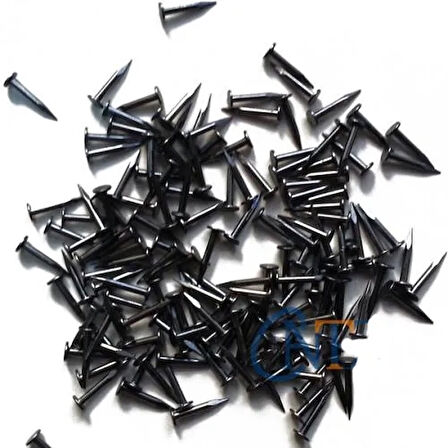 Klips, Menteşe, Ayağı Çivisi 9Mm Çelik - Siyah 100Gr