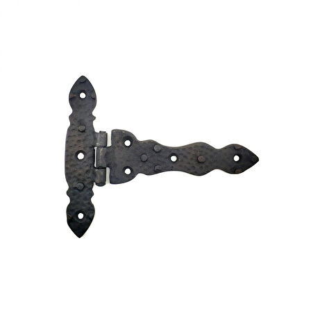 Antika Tarz Dekoratif Pirinç Kuyruklu Düğmeli Menteşe No2 - 138X167 Mm, Oksit