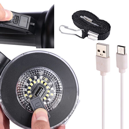 Gt Led Taşınabilir Güneş Solar Ledli Fener Wt-415