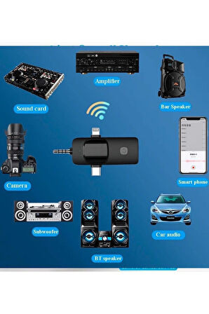 Yüksek Kalite Profesyonel 3 In 1 Kablosuz Taşınabilir Yaka Mikrofonu Youtube Tiktok