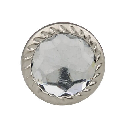 Dekoratif Parlak Taşlı Kabara Raptiye 17 Mm - 500