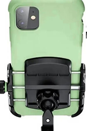 Bst3 Motosiklet Gidon Ve Ayna Bağlantılı Motor Ve Bisiklet Uyumlu Telefon Tutucu