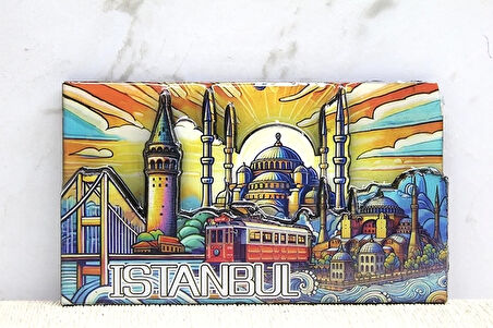 Ahşap İstanbul Temalı Magnet Alk4365