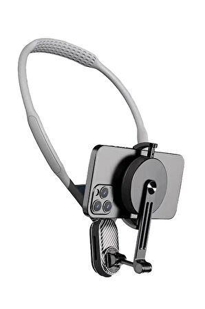 360 Derece Ayarlanabilir Boyun Askılı Manyetik Telefon Tutucu