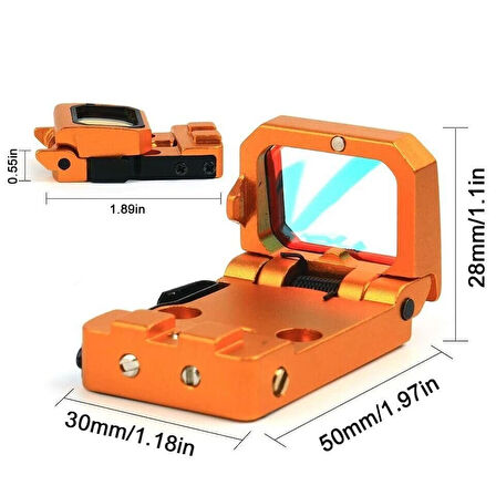 Vism Flipdot Reflex M2 Red Dot Sight - Katlanabilir 22Mm Reflex Nişangâh