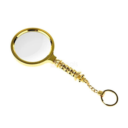 -5X90Mm Tüm Metal Altın Renkli, Hediye Büyüteç,Optik Lensler Ile Çinko Alaşım Metal Çerçeve