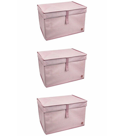 Çok Amaçlı Düzenleyici Kutu Organizer Cırt Cırtlı Hurç Mega Boy 40Cm X 30Cm X 70Cm (3 Adet)