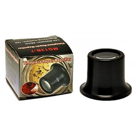 -10X Büyütmeli,Saat,Takı Onarım Için Cam Lensli Optik Göz Büyüteç