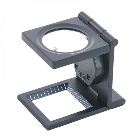 -25X25 Mm Full Çelik Kaplı Katlamalı Büyüteç Th-9005B