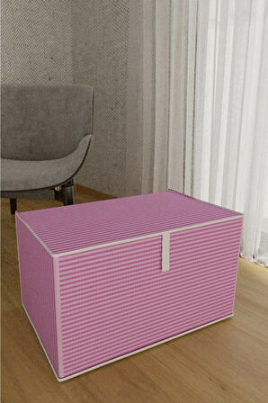 Çok Amaçlı Düzenleyici Kutu Organizer Cırt Cırtlı Hurç Mega Boy 30Cm X 40Cm X 60Cm (3 Adet) 6272