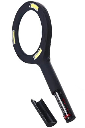-3 Ledli Işıklı El Büyüteci 250 Lümen Beyaz Işık Büyüteç 3X Zoom Tamirci Büyüteç Wt-374