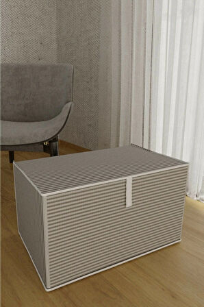 Baza Altı Boy Çok Amaçlı Düzenleyici Kutu Organizer Cırt Cırtlı Hurç 19Cm X 40Cm X 50Cm (1 Adet)