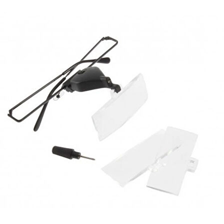 -Gözlük Modeli 1.5X,2.5X,3.5X 3 Adet Lensi Gözlük Büyüteç