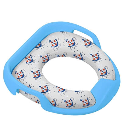 Softy Kids Çocuk-Bebek Yanlardan Tutmalı Yumuşak Süngerli Klozet Kapağı Adaptörü