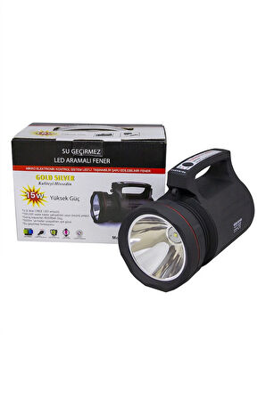 Gs-8006 Parlak Ledli Taşınabilir Şarj Edilebilir El Feneri 15W