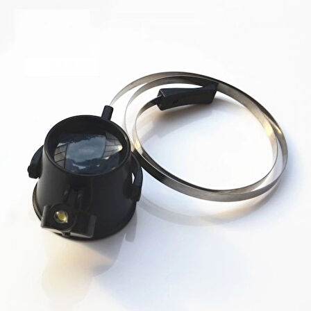 -Saat.Ve Elektronik Onarım Için Göze Kelepçeli Takılan Büyüteç 15X