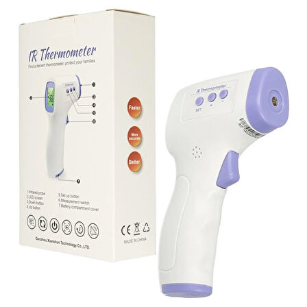 1 Cm-5 Cm Mesafe 32*C-42.2*C Arası Temassız Ateş Ölçer