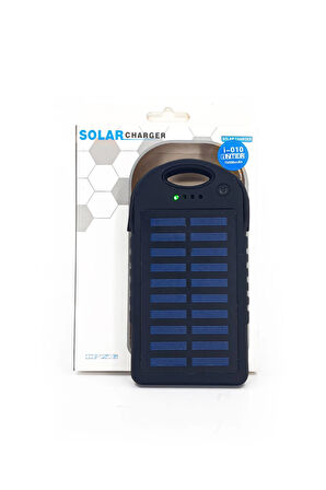 Güneş Enerjili Işıklı Solar Taşınabilir Usb Girişli Şarj Cihazı 15000 Mah