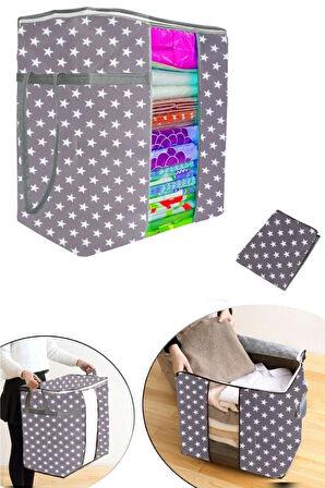 12 Adet Pencereli Hurç Mega Boy Çok Amaçlı Düzenleyici 40X40X75 Cm 0256