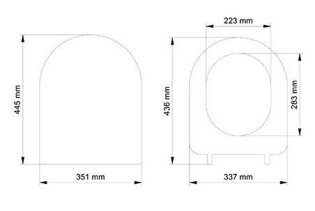 Gala Slim Model Yavaş Kapanan Amortisörlü Klozet Kapağı İnce Tasarım