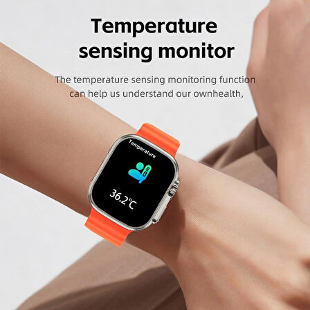 Ws28 49Mm Siri Tansiyon Ateş Nabız Ölçer Akıllı Saat