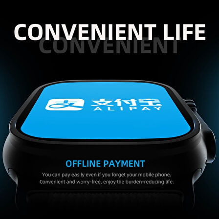 Watch 8 Hw8 2.02Inc Siri Nfc Bluetooth Arama Ios Android Uyumlu Akıllı Saat