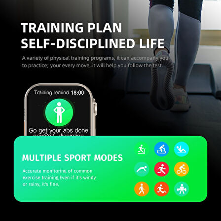 Watch 8 Hw8 2.02Inc Siri Nfc Bluetooth Arama Ios Android Uyumlu Akıllı Saat