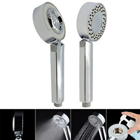 Çift Taraflı (Şampuanlı) 3 Fonksiyonlu Duş Başlığı