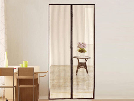 Mıknatıslı Kapı Sineklik Tülü-Krem ( 105 X 205 )