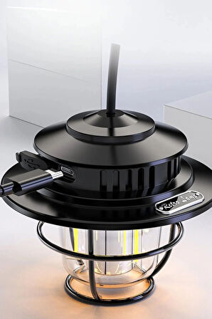 Taşınabilir Fener Su Geçirmez Dış Mekan Güçlü Led Kamp Bahçe Feneri Dekor