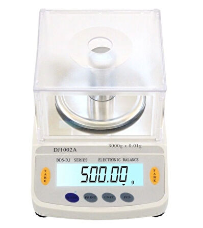 Dj602A Kefeli Hassas Terazi 3000 G Kapasiteli, 0.01 G Hassasiyetle Profesyonel Ölçüm
