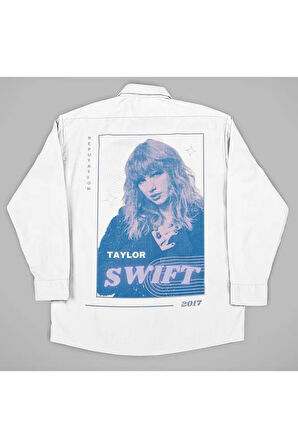 2017 Taylor Swift Reputation Baskılı Unisex Şarkıcı Gömlek