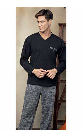 Kly Çok Rahat V Yaka Pijama Takımı