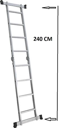 beykon tek kırma 2x4 basamak katlanır merdiven