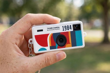 📸 G6 Thumb Camera 1984 Tasarım Mini Kamera | 1080P | Anahtarlıklı