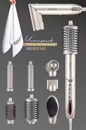  Professional Airwrap Saç Şekillendirme Ve Kurutma Seti Aliminyum Gövde