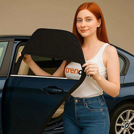 2'Li Araba Kapı Camı Güneşlik Perdesi | Çocuk Koruyucu Oto Sineklik | Bebek Emzirme İçin Güneşten Koruma