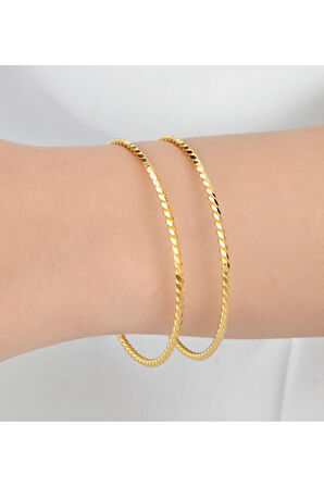 7 gr (GRAM) Ankara Burması Bilezik Yatırımlık Işçiliksiz 22 Ayar Altın