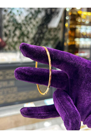 9 gr (GRAM) Yatırımlık Işçiliksiz Baklava Dilimi Ajda Bilezik 22 Ayar Altın