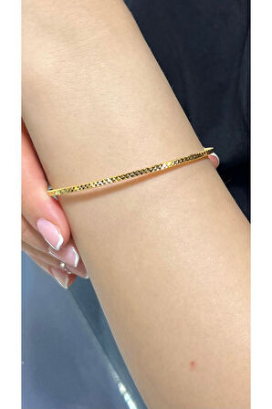 8 gr (Gram) Yatırımlık İşçiliksiz Cam Kırığı Ajda Bilezik 22 Ayar Altın