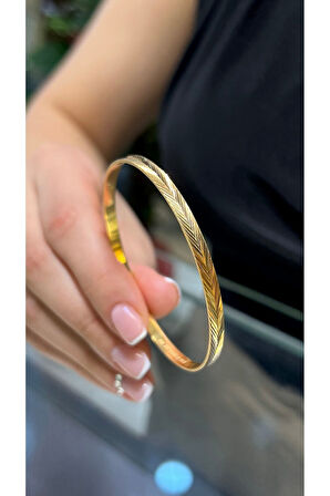 9 gr (Gram)  Yatırımlık İşçiliksiz Başak Ajda Kibrit Çöpü Bilezik 22 Ayar Altın