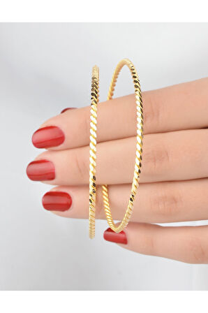 6 gr (GRAM) Ankara Burması Ajda Bilezik Yatırımlık Işçiliksiz 22 Ayar Altın