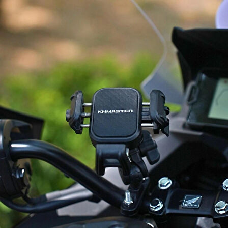 KNMASTER TT-870 Titreşim Önleyicili Motosiklet Telefon Tutucu