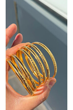 4.50 gr (GRAM) Dorikalı Aynalı Şarnel Bilezik Yatırımlık İşçiliksiz 22(916) Ayar Altın (6,2 ÖLÇÜ)